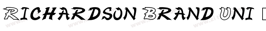 Richardson Brand Uni字体转换